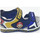 Chaussures Baskets mode Geox J SANDALE ANDROID ROYALE JAUNE Bleu
