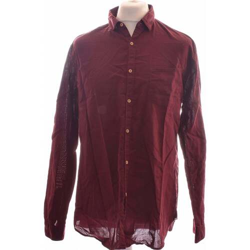 Vêtements Homme Chemises manches longues Zara 42 - T4 - L/XL Violet
