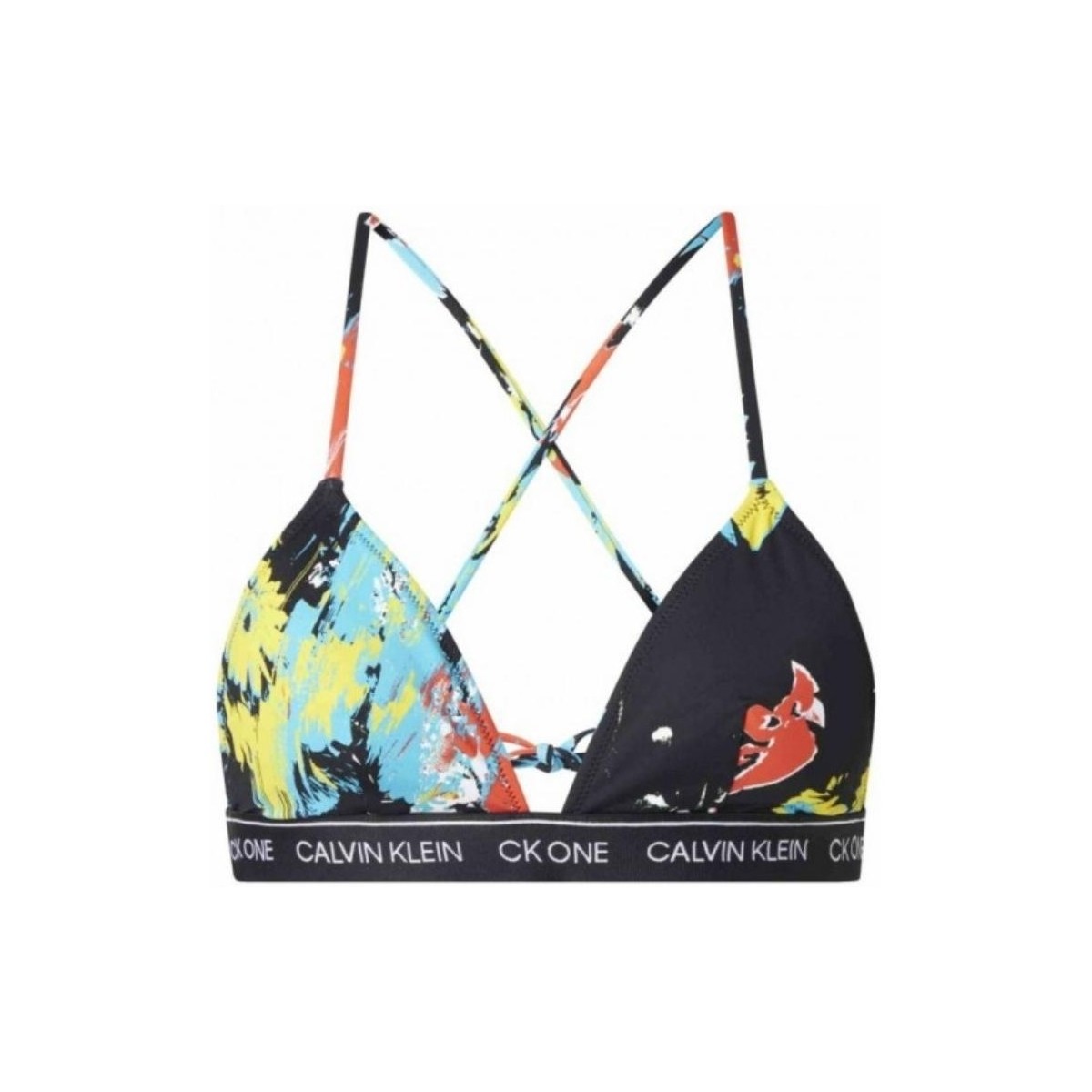 Vêtements Femme Maillots / Shorts de bain Calvin Klein Jeans Haut de maillot de bain  Ref 55529 Multicolore Multicolore
