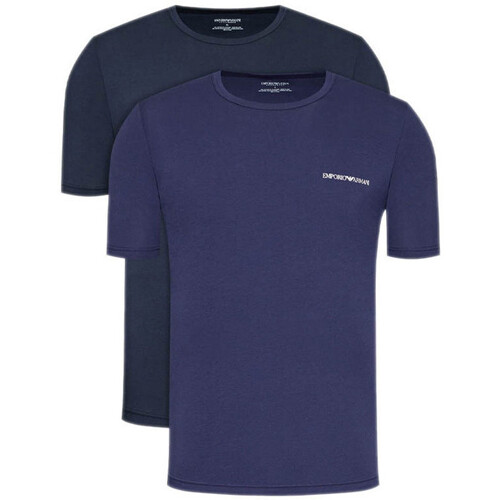Vêtements Homme T-shirts & Polos Ea7 Emporio Armani Lot de 2   LONGEWEAR Bleu