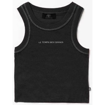 Vêtements Fille Débardeurs / T-shirts T-Shirt manche Le Temps des Cerises Top court murgi noir Noir