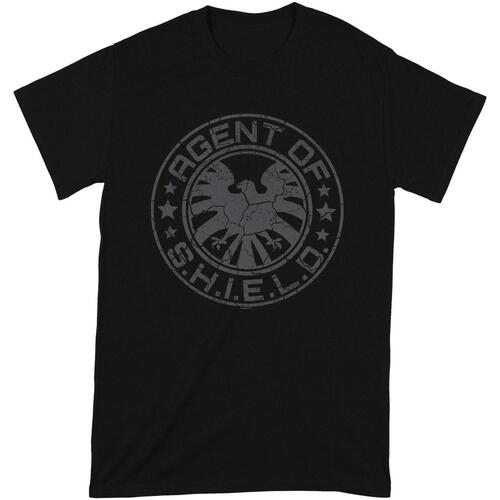 Vêtements T-shirts manches longues Marvel  Noir