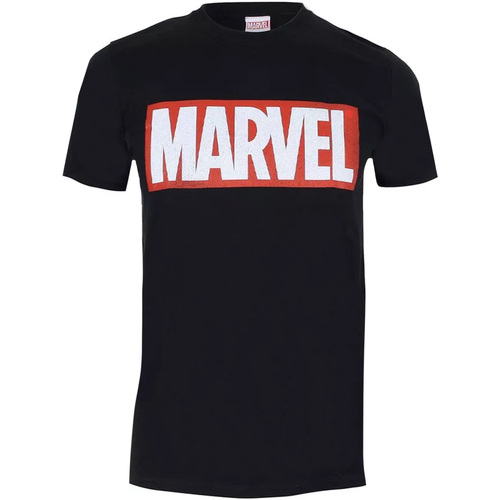 Vêtements T-shirts manches longues Marvel  Noir