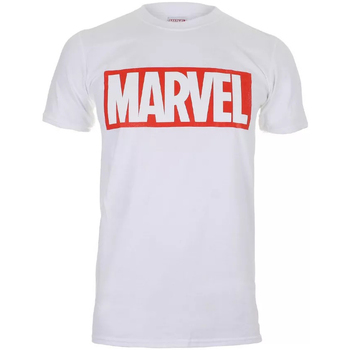 Vêtements T-shirts manches courtes Marvel  Blanc / Rouge