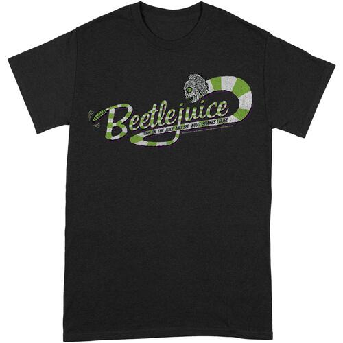 Vêtements T-shirts manches longues Beetlejuice BI125 Noir