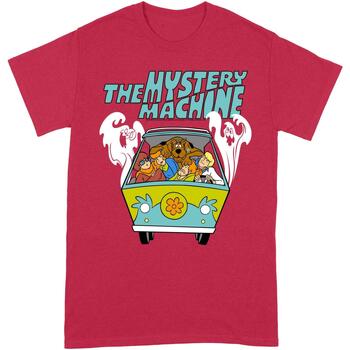 Vêtements T-shirts manches longues Scooby Doo  Rouge