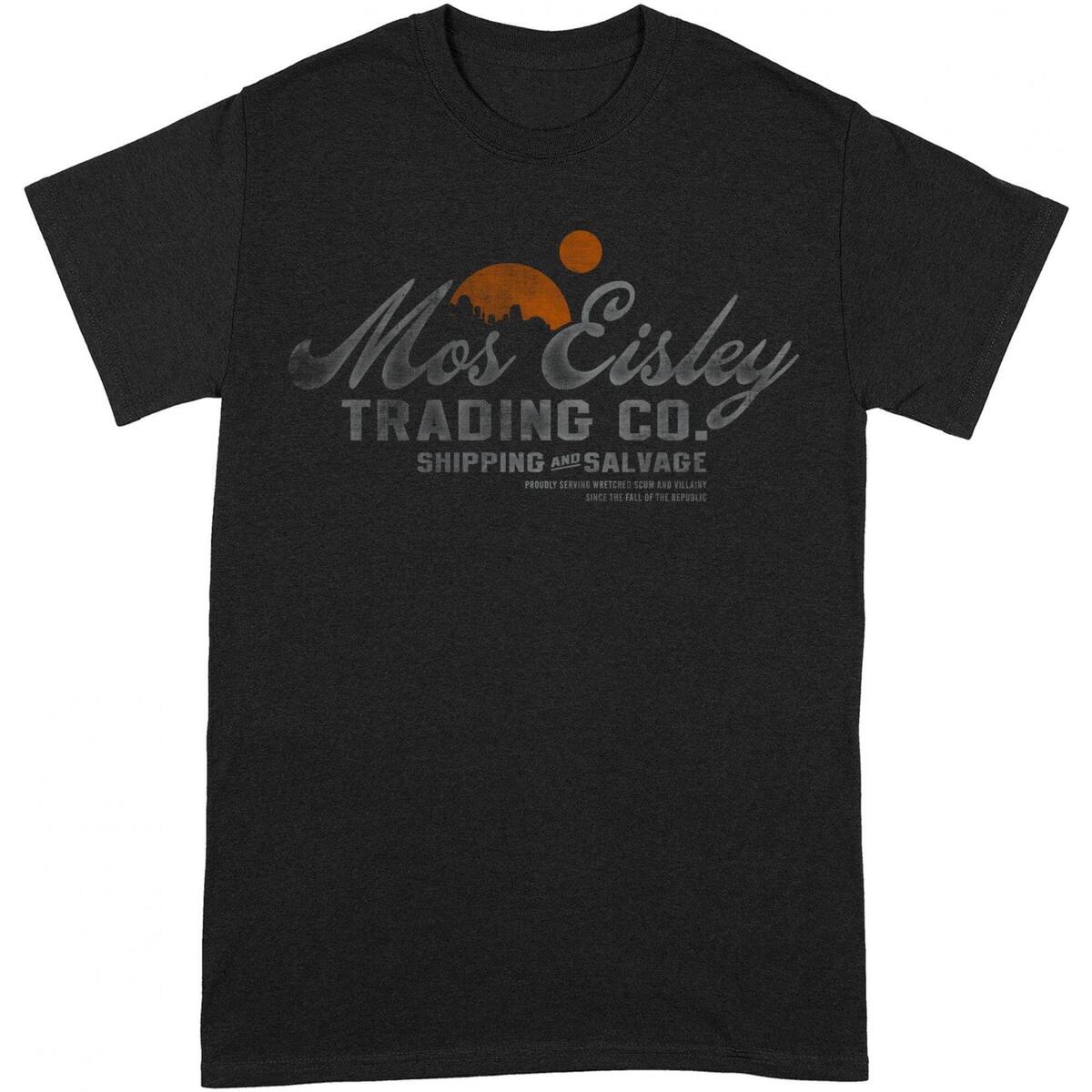 Vêtements T-shirts manches longues Disney Mos Eisley Trading Co Noir