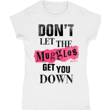 Vêtements Femme T-shirts manches longues Harry Potter Muggles Clippings Noir