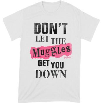 Vêtements T-shirts manches longues Harry Potter Muggles Clippings Noir