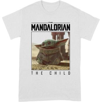 Vêtements T-shirts manches longues Star Wars: The Mandalorian  Noir