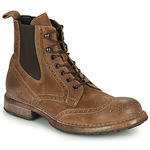 distressed brogue boots