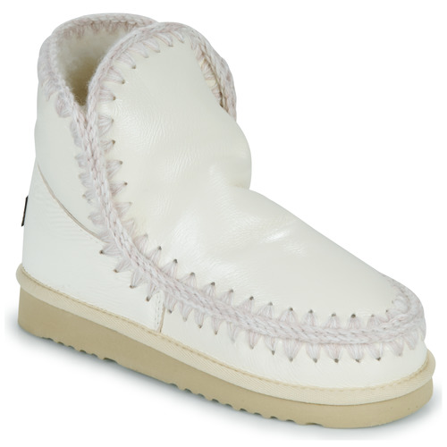 Chaussures Femme Textured Boots Mou ESKIMO 18 Blanc