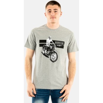 Vêtements Homme T-shirts manches courtes Barbour intl smq chase gy52  grey marl gris