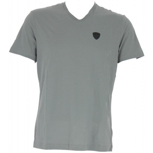 Vêtements Homme T-shirts & Polos Écharpe EA7 Emporio Armani 285381 0A120 49136 Black Iris Whiteni Tee-shirt Gris