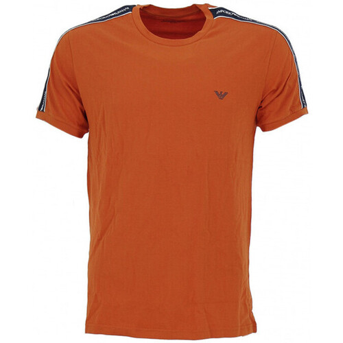 Vêtements Homme Emporio Armani colour-block textured jumper Ea7 Emporio Armani KNITWEAR LONGEWEAR Orange