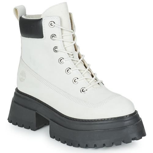 Chaussures Femme Boots Sandali Timberland Sandali TIMBERLAND SKY 6IN LACEUP Blanc