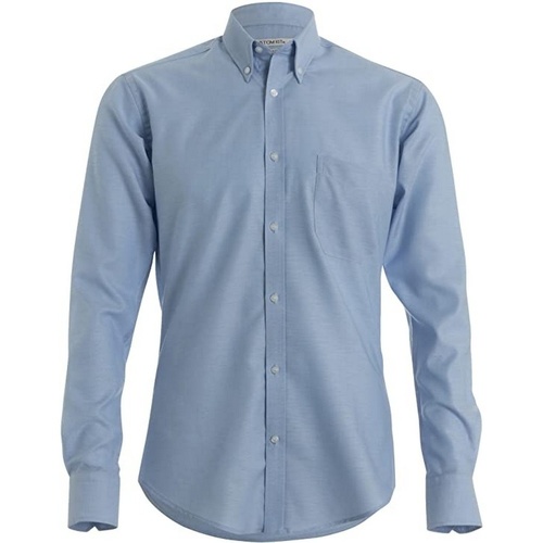 Vêtements Homme Chemises manches longues Kustom Kit Oxford Bleu