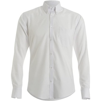 Vêtements Homme Chemises manches longues Kustom Kit Oxford Blanc