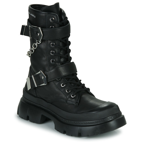 Chaussures Femme Boots Karl Lagerfeld TREKKA MAX Hi Buckle Boot Noir