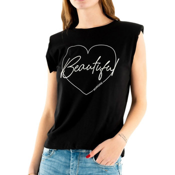 Vêtements Femme T-shirts manches courtes Morgan 221-DFUL Noir