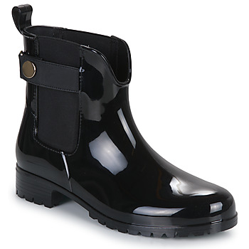 Chaussures Femme Bottes de pluie Tommy Hilfiger Ankle Rainboot With Metal Detail Noir