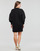 Vêtements Femme Robes courtes Karl Lagerfeld FABRIC MIX SWEATDRESS Noir