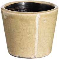 Maison & Déco Vases / caches pots d'intérieur Ixia Cache-pot beige en céramique vieillie Beige