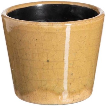 Maison & Déco Vases / caches pots d'intérieur Ixia Cache-pot Moutarde en céramique vieillie Jaune