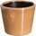 Maison & Déco Vases / caches pots d'intérieur Ixia Cache-pot Ocre en céramique vieillie Jaune