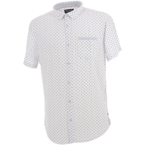 s zebra print T-shirt, Vêtements Chemises manches courtes Homme 37 - Teddy  Smith Eldin blc mc shirt Blanc - 00 €