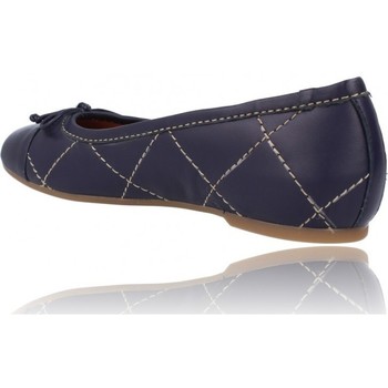 Pedro Miralles Zapatos Bailarinas de Piel para Mujer de  18020 Bleu
