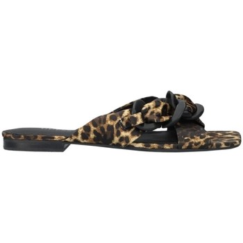 Chaussures Femme Sandales et Nu-pieds bianco Guess Sandales plates  Sameya Ref 56030 Leopard Multicolore