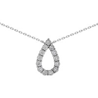 Montres & Bijoux Femme Colliers / Sautoirs Brillaxis Collier  en or blanc 750/1000 et diamants Blanc