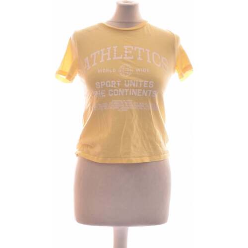 Vêtements Femme T-shirts burlon & Polos H&M top manches courtes  34 - T0 - XS Jaune Jaune