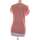 Vêtements Femme T-shirts & Polos Etam top manches courtes  34 - T0 - XS Rose Rose