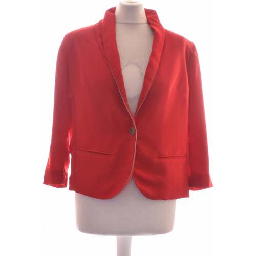 Vêtements Femme Vestes / Blazers Costumes et cravates blazer  38 - T2 - M Rouge Rouge