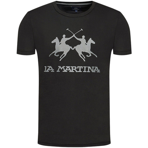 Vêtements Shirts T-shirts & Polos La Martina Tee-shirt Noir