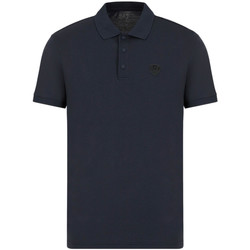 Vêtements Homme Polos manches courtes armani exchange t shirt mit logo print itemni Polo EA7 Emporio Bleu Marine