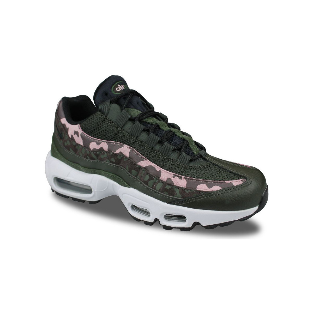 Chaussures Femme Baskets basses Nike WMNS  Air Max 95 Olive Pink Camo Vert