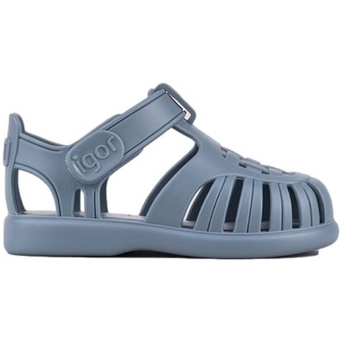 Chaussures Enfant Pantoufles / Chaussons IGOR Baby Tobby Solid - Ocean Bleu