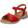Chaussures Femme Sandales et Nu-pieds Mephisto Sandales en cuir FELINA Rouge