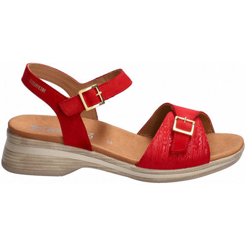 Mephisto Sandales en cuir FELINA Rouge - Chaussures Sandale Femme 140,00 €