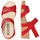 Chaussures Femme Besaces / Sacs bandoulière Sandales en cuir VIC SPARK Rouge