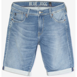 Vêtements Homme Shorts / Bermudas Le Temps des Cerises Bermuda jogg lo bleu délavé Bleu