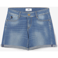 Vêtements Femme Shorts / Bermudas Cotton Tunic And Leggings Pyjama Set Short paola en jeans bleu Bleu