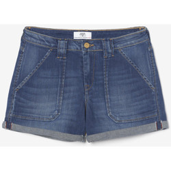 Vêtements Femme Shorts / Bermudas Cotton Tunic And Leggings Pyjama Set Short bloom en jeans bleu délavé Bleu