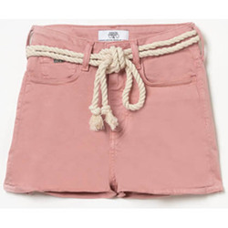 Vêtements Fille Shorts / Bermudas NEWLIFE - JE VENDS Short tiko taille haute rose Rouge