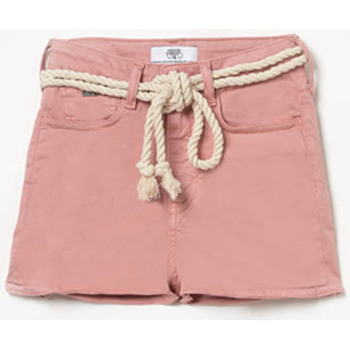 Vêtements Fille Shorts / Bermudas Le Temps des Cerises Short tiko taille haute rose Rouge