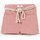 Vêtements Fille Shorts cargo / Bermudas fruit print drawstring swim Shorts cargo Short tiko taille haute rose Rouge