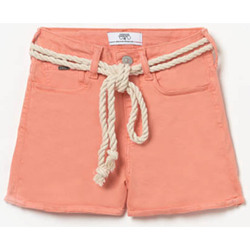 Vêtements Fille Shorts / Bermudas NEWLIFE - JE VENDS Short tiko taille haute corail Rouge